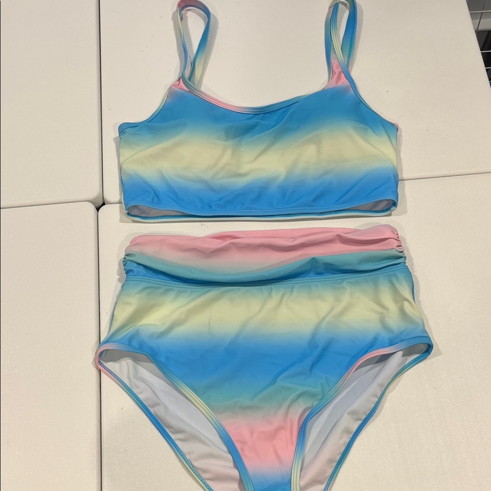 White Birch Pastel Bikini Set